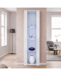 Vitrinekast Wit 40x170 cm met poten 2 cm Nora V5