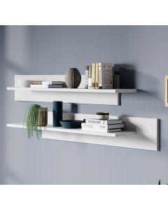 2 wandplanken model Estela - mat wit
