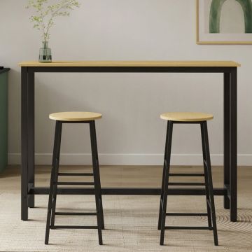 bartafel-met-2-barkrukken-zwart-sonoma-140-cm-ani