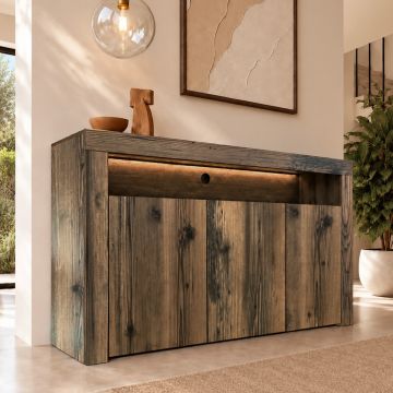 Dressoir model Aker - Notenkleur
