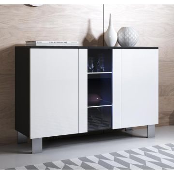 dressoir_luke_a1_aluminium_poten_zwart_wit_1