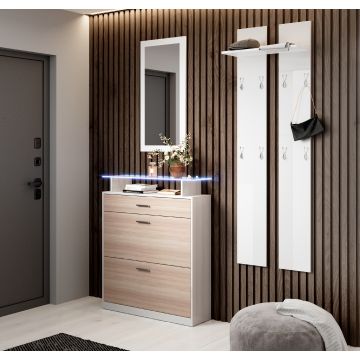 Set van 3 halmeubelen Paola wit 