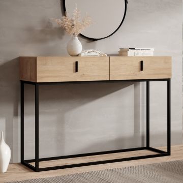 Halmeubel commode Aron (120 cm) kleur Eos-eik