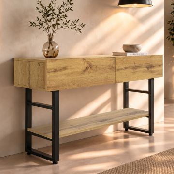 Industrieel Halmeubel Factory R1 (139 cm) Europees eiken