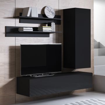 Meubelcombinatie Luke 1B (1,6m) - Zwart