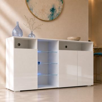 Dressoir model Clark L - wit