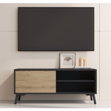 tv-meubel-kai-in-de-kleurem-zwart-en-sonoma-mat-van-100-cm
