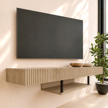 TV-Meubel kleur eikenhoutkleurig 150cm Renzo