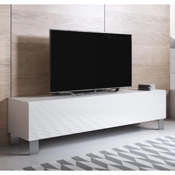tv-meubel-luke-h2-160x30-aluminium-poten-wit