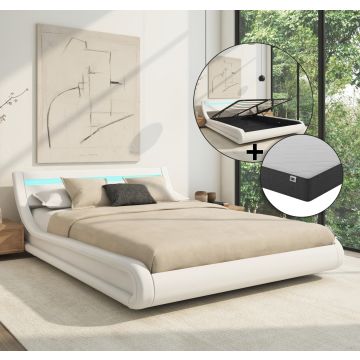 tweepersoonsbed-parisina-met-matras-wit