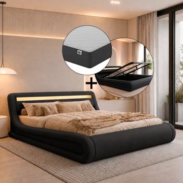 tweepersoonsbed-rodas-met-matras-zwart