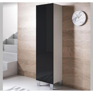 vitrinekast-luke-v4-40x165cc-aluminium-poten-wit-zwart
