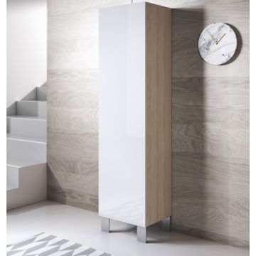 vitrinekast-luke-v4-poten_aluminium-sonoma-wit