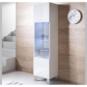 vitrinekast-luke-v6-40x165-aluminium-poten-wit