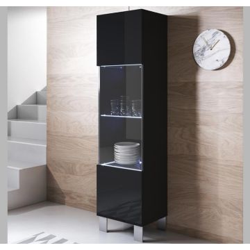 vitrinekast-luke-v6-40x165-aluminium-poten-zwart