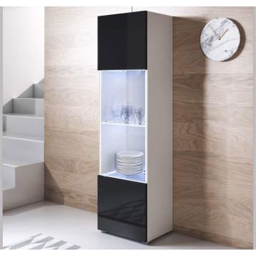 vitrinekast-luke-v6-40x165-standaard-poten-wit-zwart_1