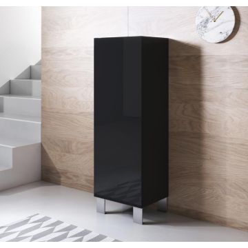 vitrinekast-v1-40x126-aluminium-poten-zwart