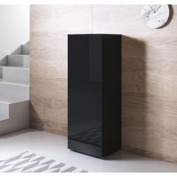 vitrinekast-v1-40x126-standaard-poten-zwart