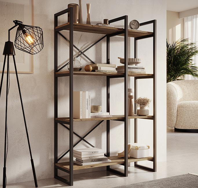 Industriële Wandkast Factory E2 (87,5cm)