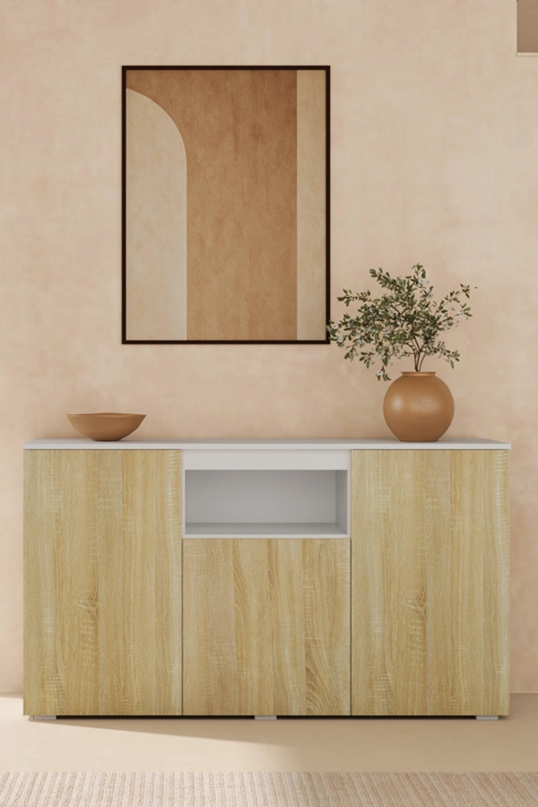 Dressoir model Nevada - Wit en Sonoma